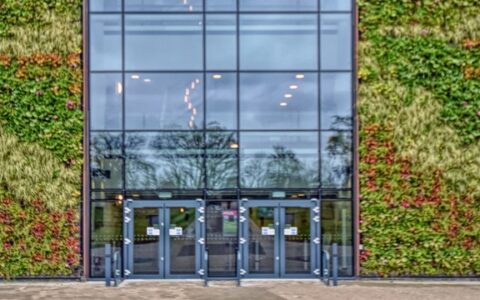 Saracens Rugby Club, Stone X Stadium, Barnet, London, NW4, Mobilane, Living Walls, Landscaping, Front Elevation Construction Photography,Paul Scott,